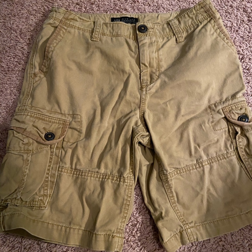 Tan Mens Cargo Shorts